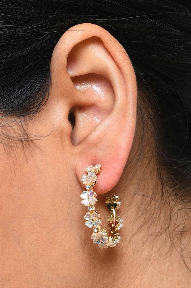 Fashion Jewelry Crystal Stone Round Drop Rhinestone Earrings - Silver |  Konga Online Shopping